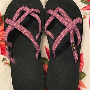 Teva Black and Purple Sandals